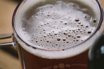 Close up of a Weetwood Ales Pint.